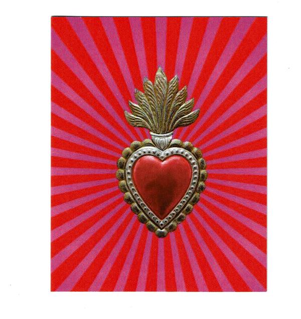 sugar skull Note Card - Red Heart Milagro