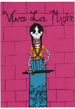 sugar skull Note Card - Viva La Mujer
