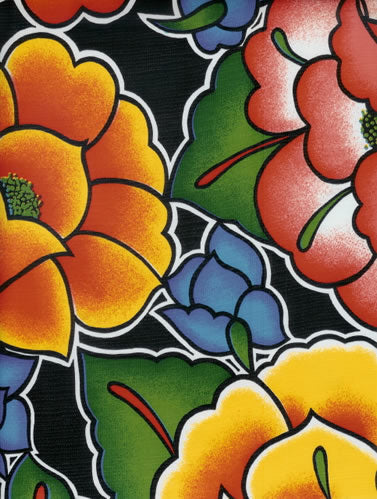 sugar skull Oilcloth Roll - Frida on Black