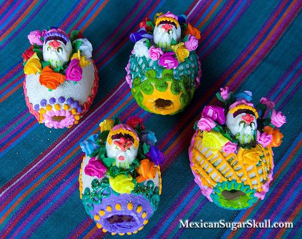 sugar skull Panoramic Egg Mold XL 2-piece