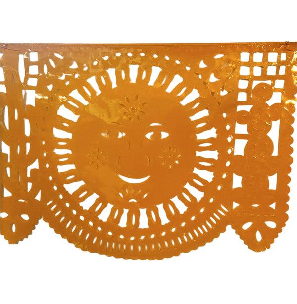 sugar skull Papel Picado - Plastic - Fiesta - Large