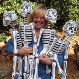 sugar skull Papier Mache Skeleton - 3 Foot