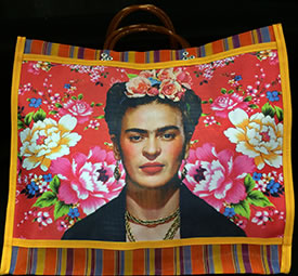 sugar skull Peony Frida Mesh Market Bag