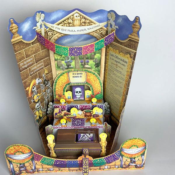 sugar skull Pop-out Ofrenda with Peek-a-Boo Muerto