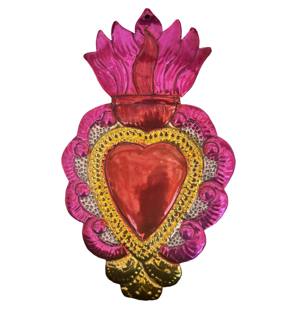 sugar skull Red Heart Milagro Ornament