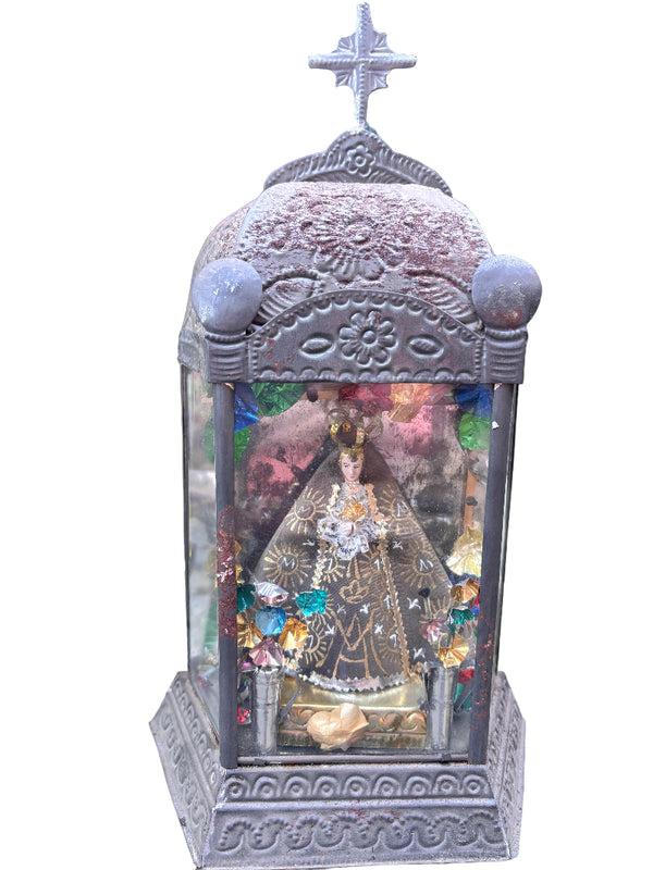 sugar skull Retablo - Our Lady of Guadalupe