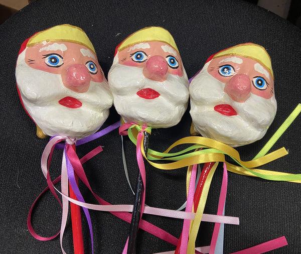 sugar skull Santa Claus Rattle