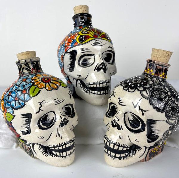 sugar skull Skull - Tequila Bottle