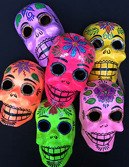 sugar skull Spirit Skull Mask with Ribbons