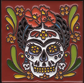 sugar skull Tile – Frida