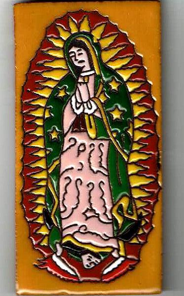 sugar skull Tile - Guadalupe Lemon