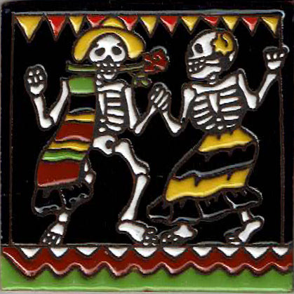 sugar skull Tile - Romeo Dancing