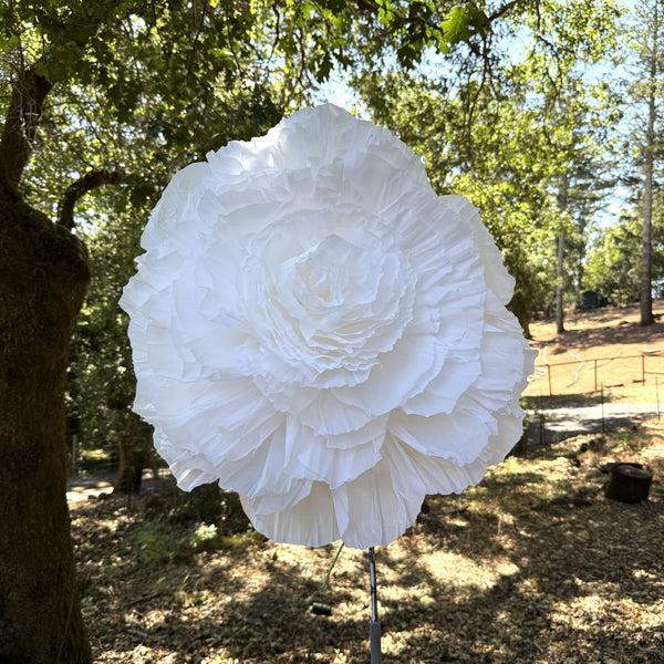 sugar skull White Flowers - Ex Large