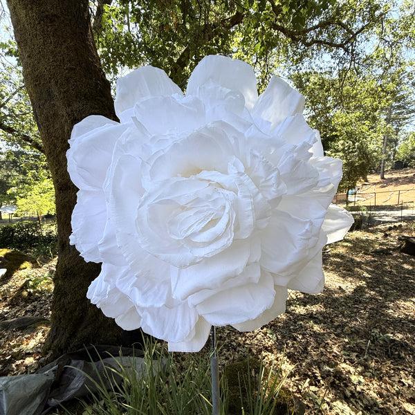 sugar skull White Flowers - Large