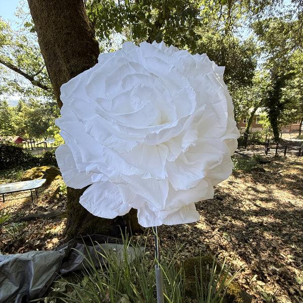 sugar skull White Flowers - Medium