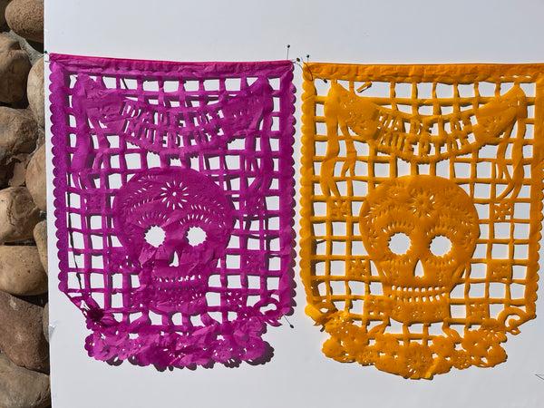 sugar skull Vertical sugar skull paper papel picado