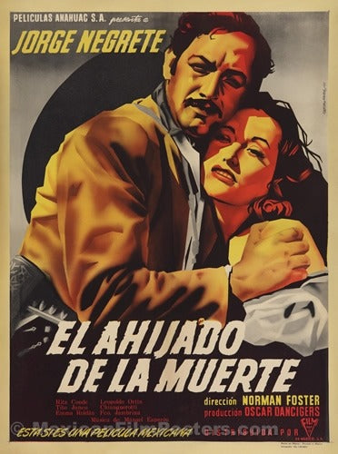 sugar skull Vintage Mexican Movie Poster - El Ahijado de la Muerte