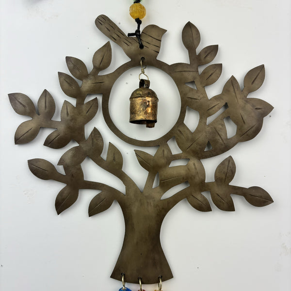 sugar skull Wind Chimes - Bird Sitting in the Tree of Life