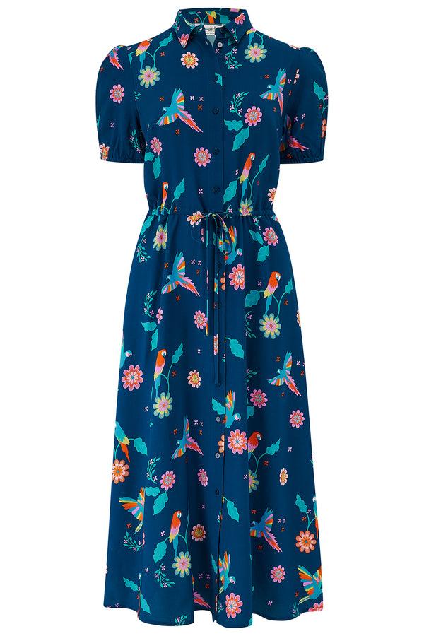 Sugarhill Brighton Cassandra Midi Shirt Dress - Green Concentric Circles