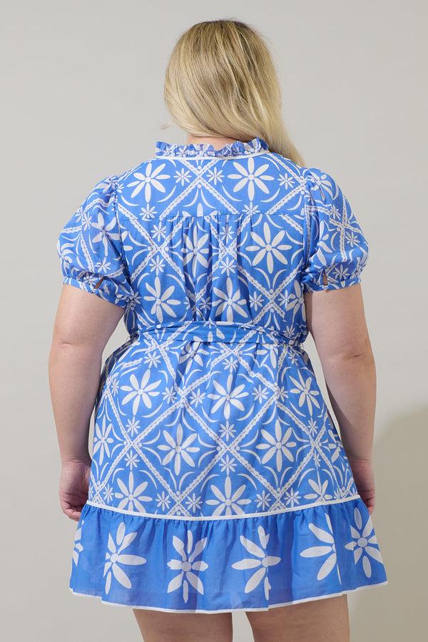 Sugarlips Alexie Floral Susi Shift Mini Dress Curve