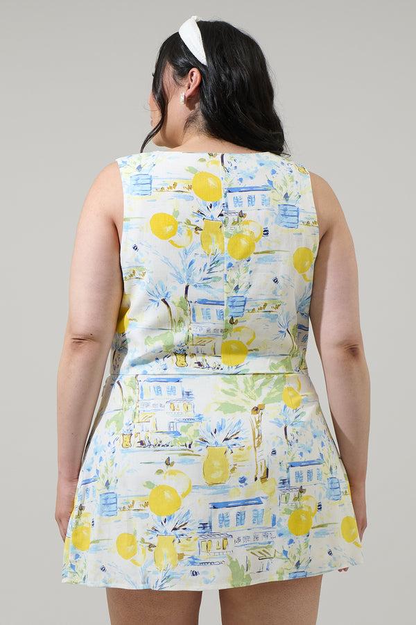 Sugarlips Amalfi Coast Kayri Button Up Cropped Vest Curve