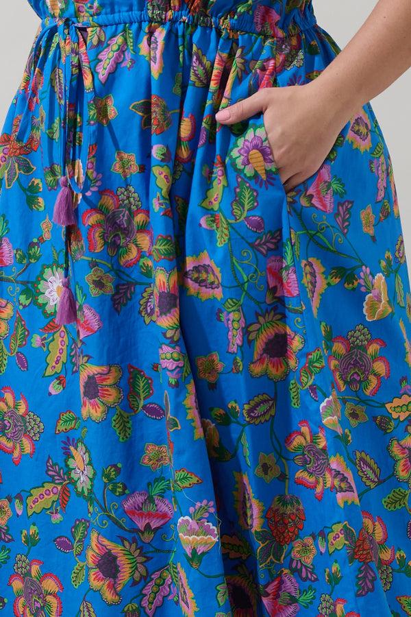 Sugarlips Anabelle Floral Fatima Ruffle Midi Dress Curve