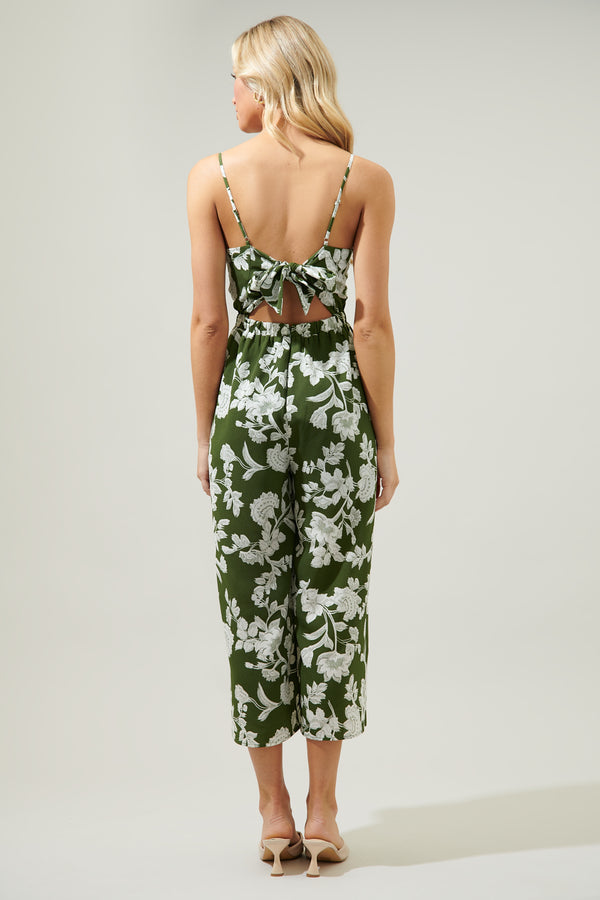 Sugarlips Angelique Effie Wide Leg Tie Back Jumpsuit