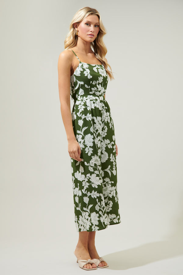 Sugarlips Angelique Effie Wide Leg Tie Back Jumpsuit