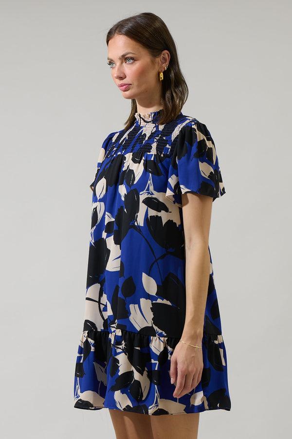 Sugarlips Anthem Floral Yare Short Sleeve Mini Dress