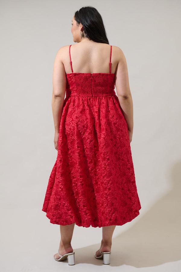 Sugarlips Arielle Jacquard Belle Strapless Maxi Dress Curve
