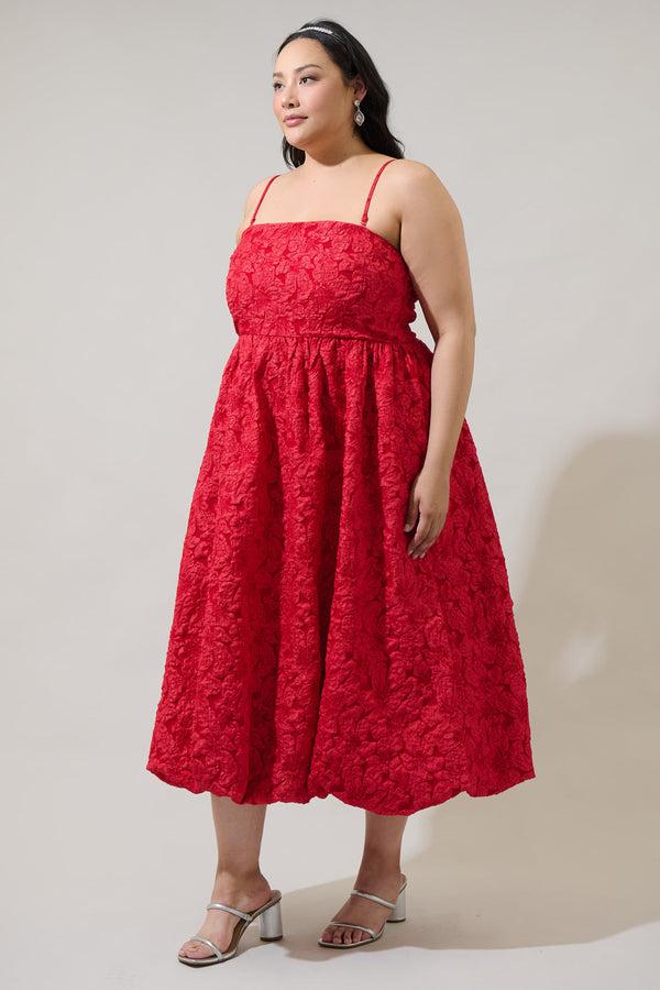 Sugarlips Arielle Jacquard Belle Strapless Maxi Dress Curve