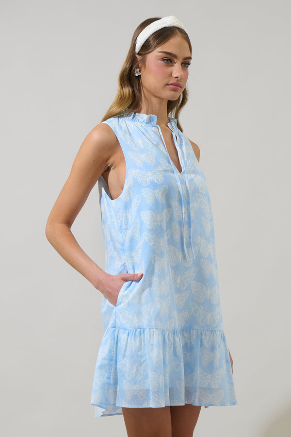 Sugarlips Aubry Butterfly Berity Sleeveless Mini Dress