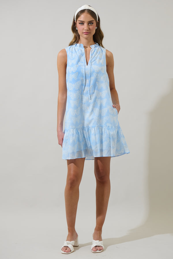 Sugarlips Aubry Butterfly Berity Sleeveless Mini Dress