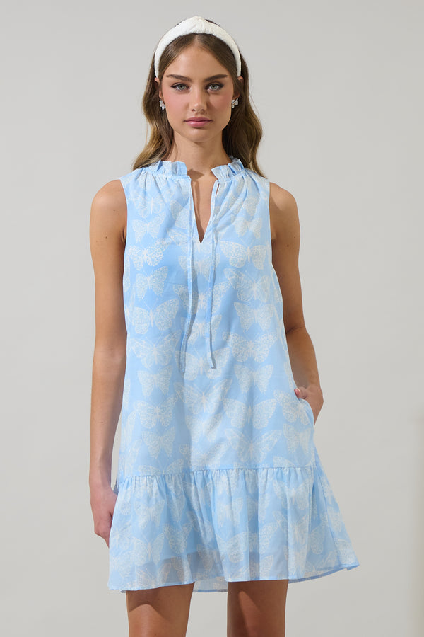 sugarlips Aubry Butterfly Berity Sleeveless Mini Dress