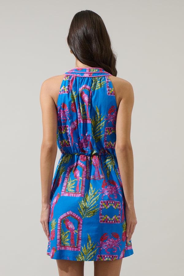 Sugarlips Bally Tropical Gloria Sleeveless Mini Dress