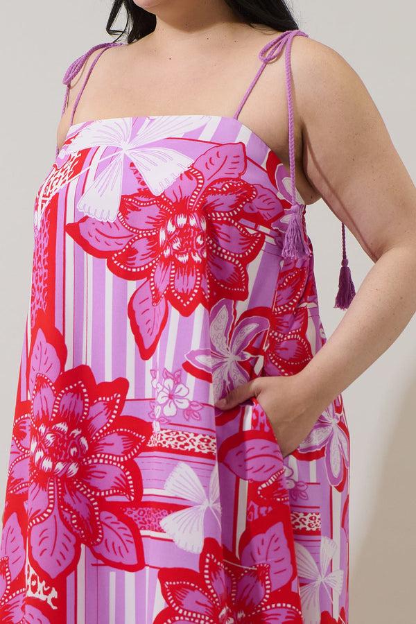 Sugarlips Barba Tropical Veth Shift Maxi Dress Curve