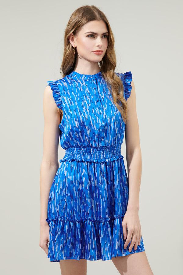 Sugarlips Bonita Falls Merrick Sleeveless Button Front Mini Dress