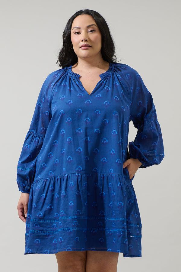 sugarlips Briza Medallion Ivonna Shift Mini Dress Curve