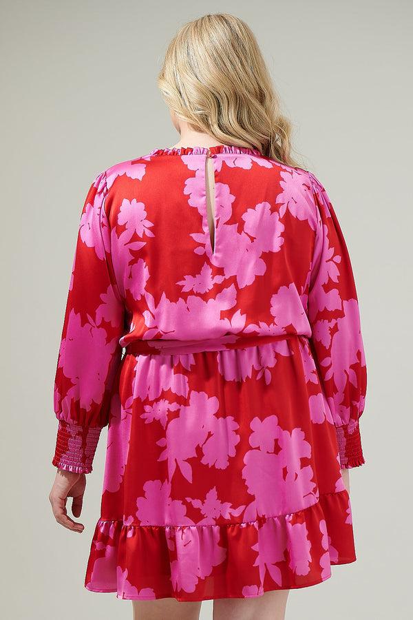 Sugarlips Burning Love Sevilla Satin Ruffle Dress Curve
