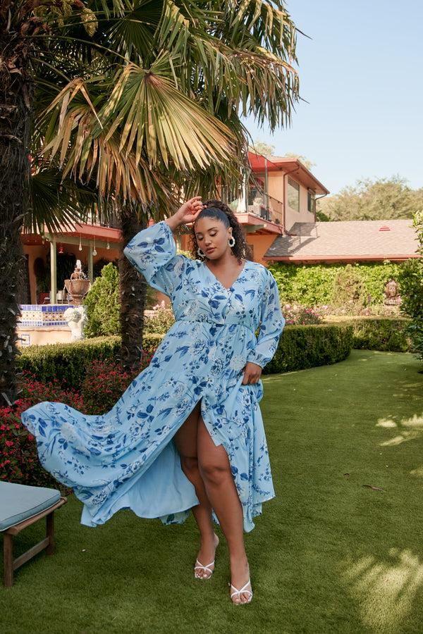 sugarlips Cadaval Floral Mabel Tiered Maxi Dress Curve