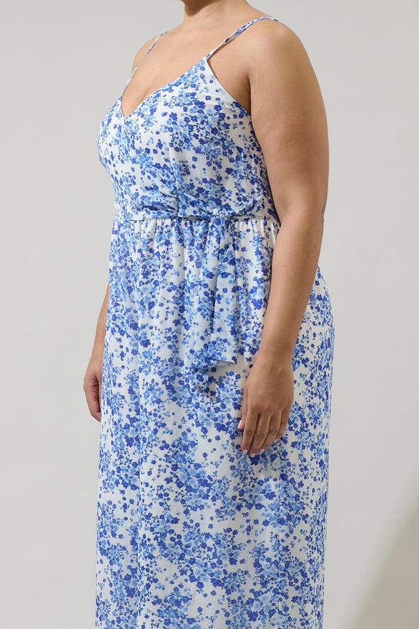 Sugarlips Camellia Floral Vicky Wide Leg Jumpsuit Curve
