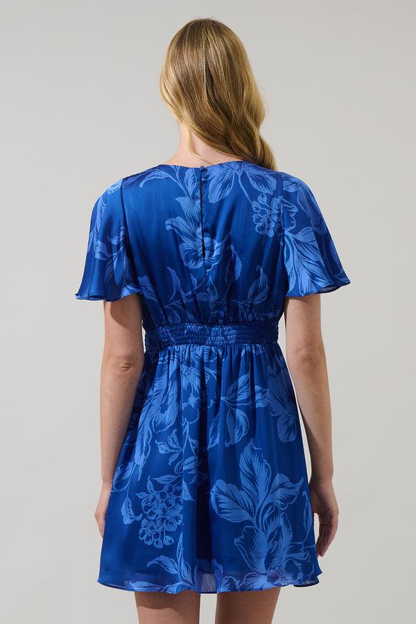 Sugarlips Ciara Floral Emeny Short Sleeve Mini Dress