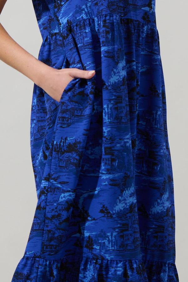 Sugarlips City Swiss Papillon Puff Sleeve Midi Dress