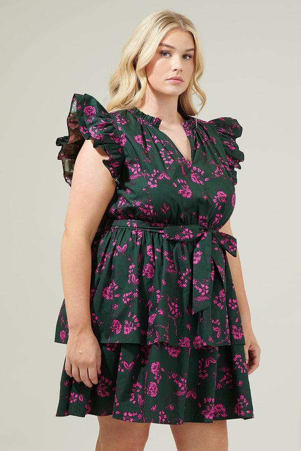 Sugarlips Close To You Marisol Tiered Mini Dress Curve