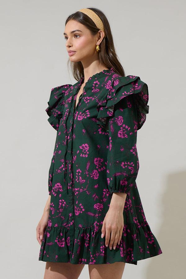Sugarlips Close To You Sammy Ruffle Drop Waist Dress