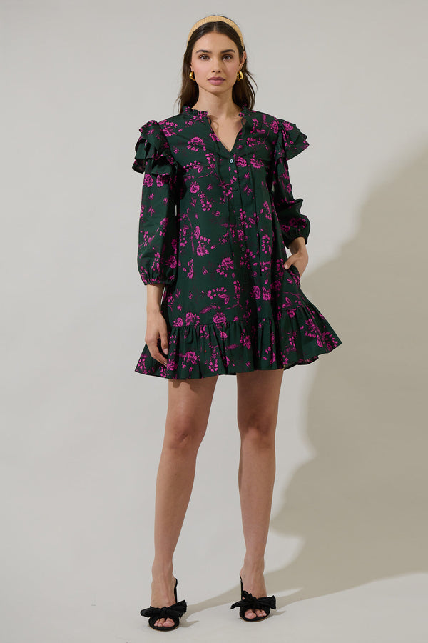 Sugarlips Close To You Sammy Ruffle Drop Waist Dress