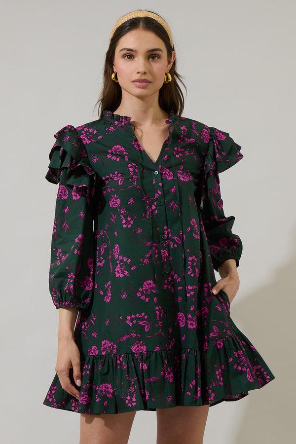 sugarlips Close to You Sammy Ruffle Drop Waist Dress