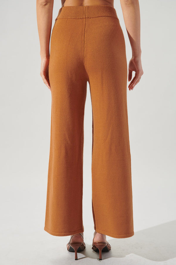 Sugarlips Dallas Cropped Straight Leg Sweater Pants