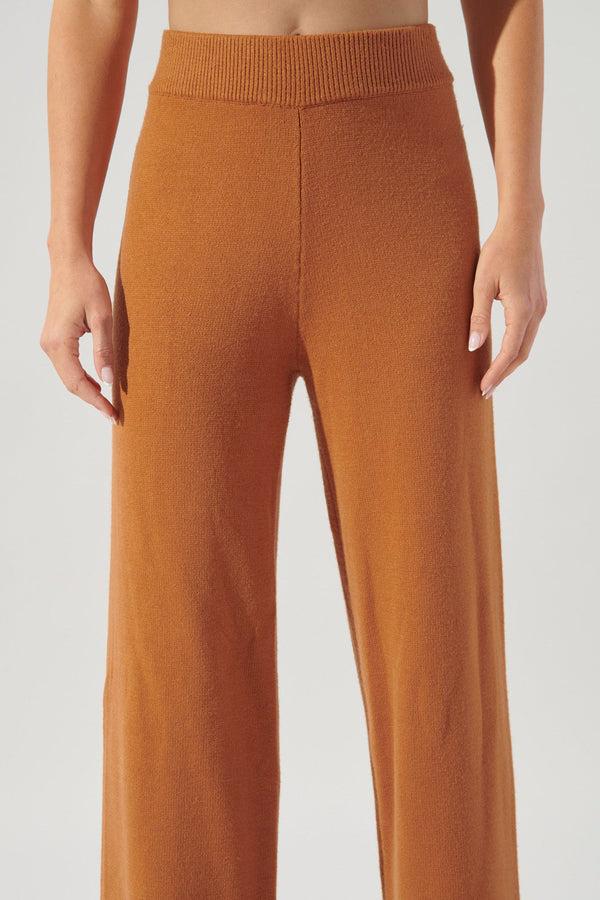 Sugarlips Dallas Cropped Straight Leg Sweater Pants
