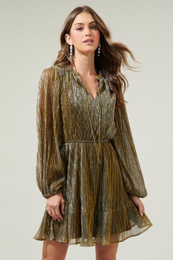 Sugarlips Dancing Queen Paxton Balloon Sleeve Mini Dress